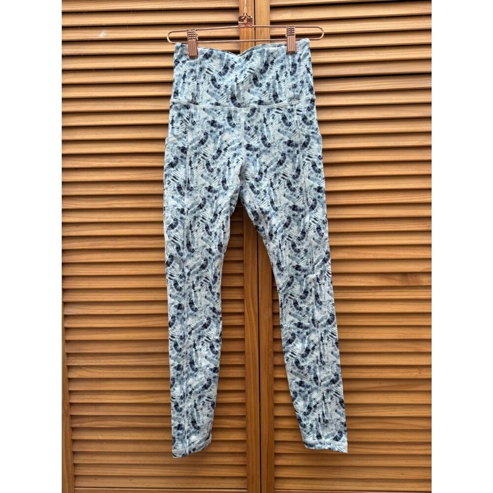 ZYIA Active High-Waist Leggings blue Tie-Dye size 0